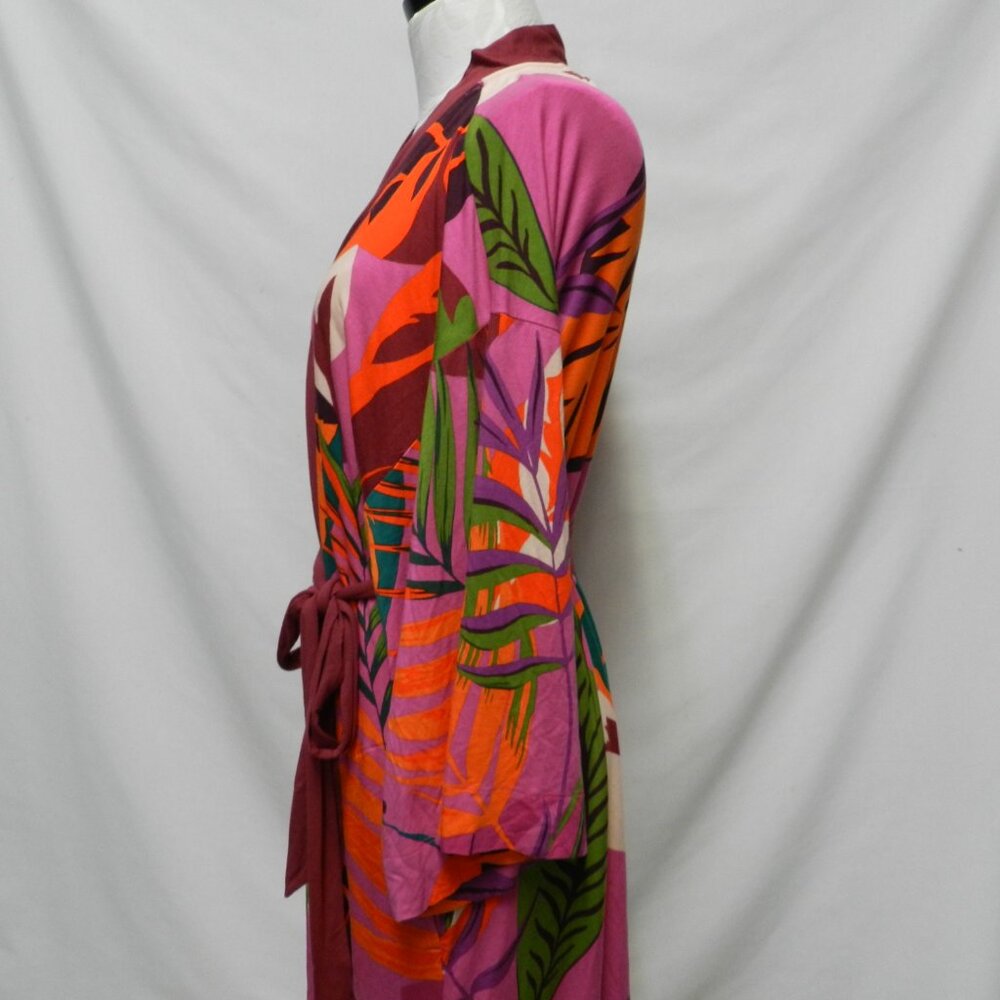 SOMA Cool Nights Rayon Robe Pockets Colorful Size Sz Small Medium Sm Md S M - Picture 8 of 16
